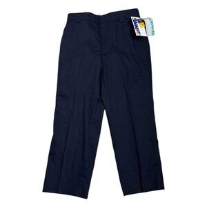 BLAUER NWT Stretch Gear Pleated Business Casual Navy Blue Work Pants Mens 34x28